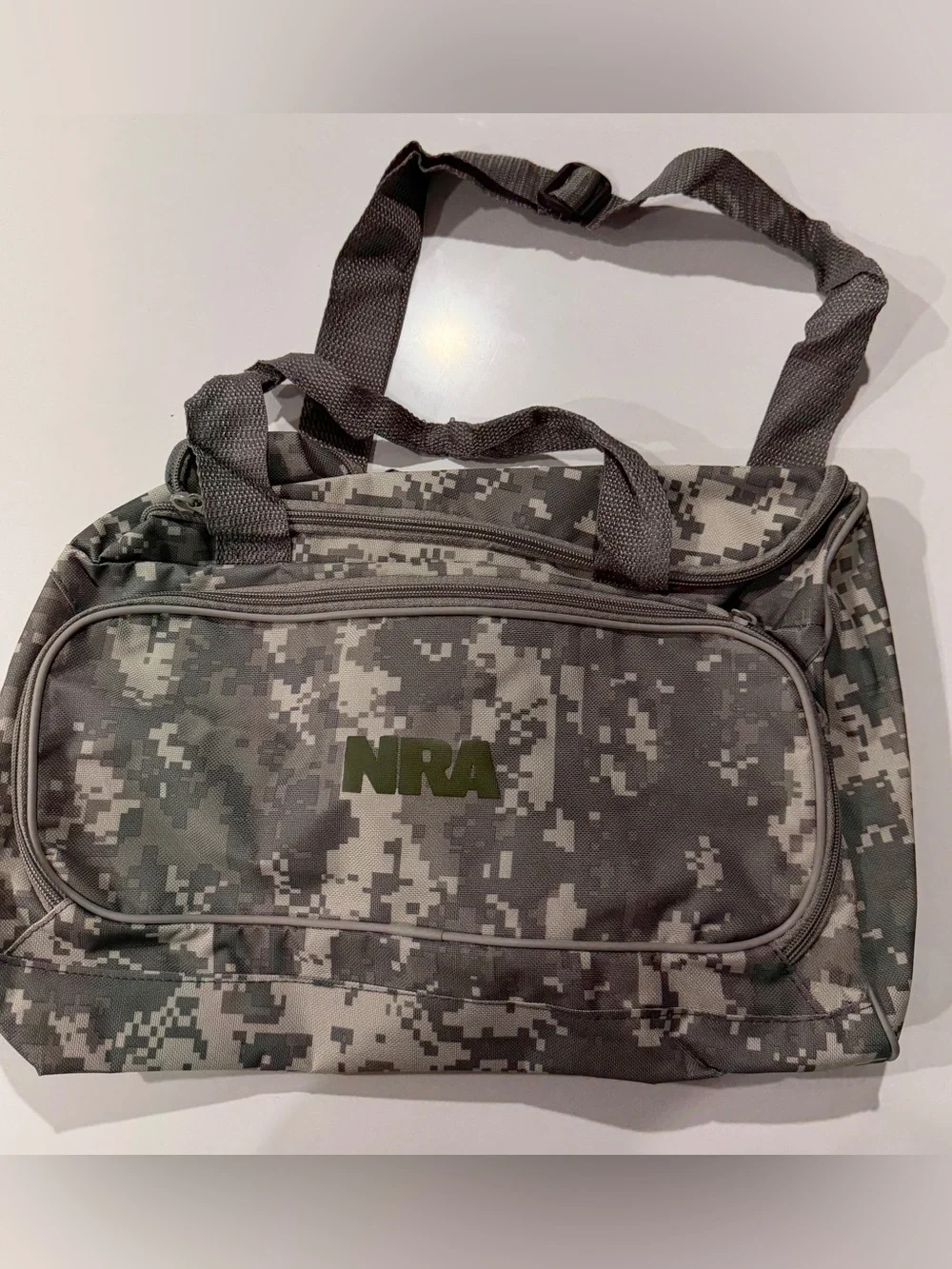 Men’s Digital Camo Utility NRA Duffle Bag